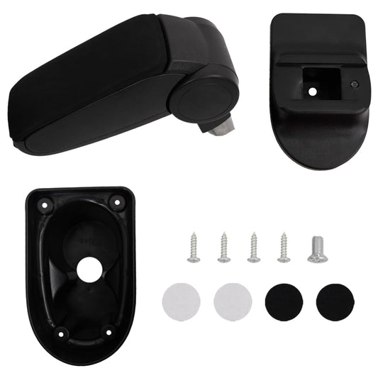 Car Armrest Black 13x36x(30-46) cm ABS