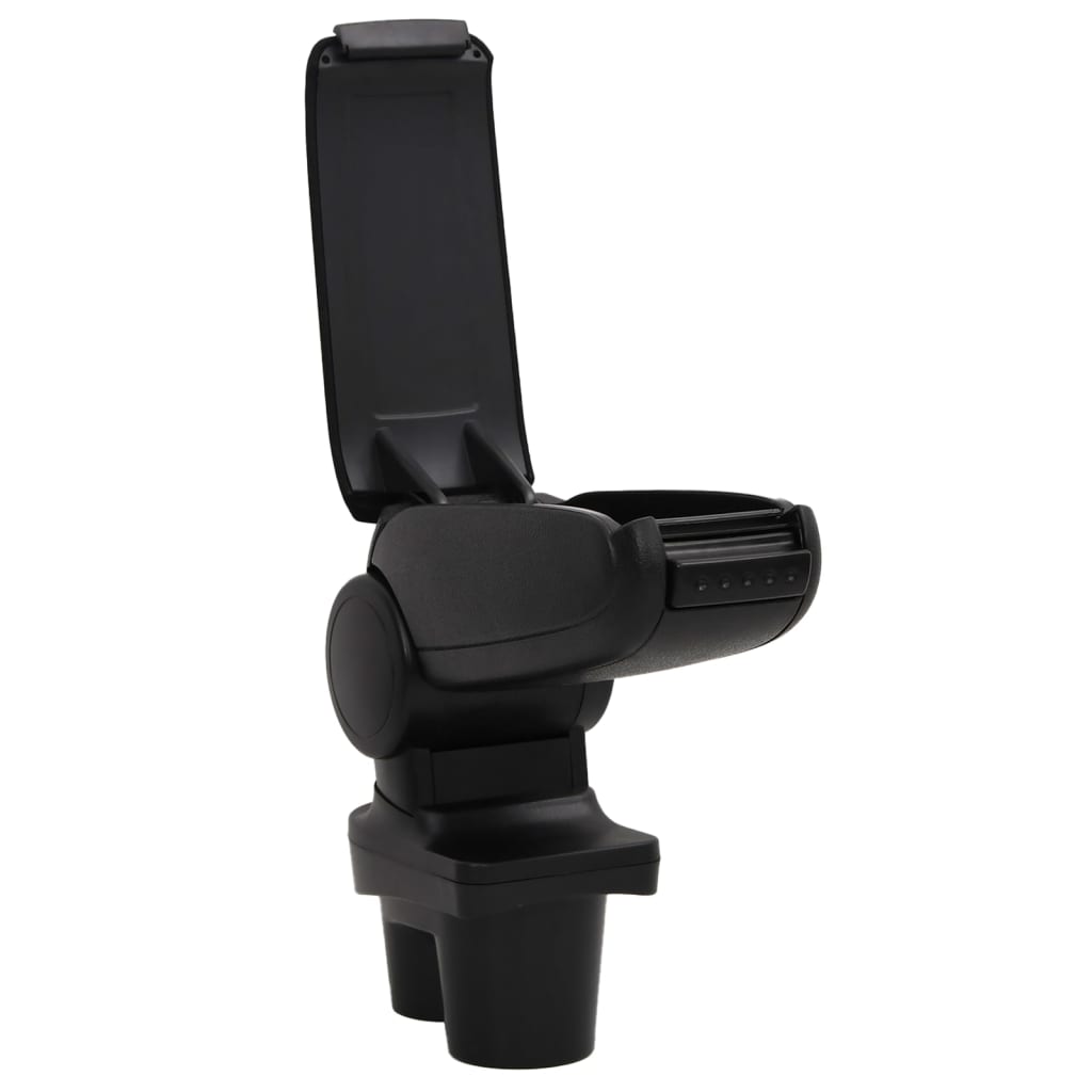 Car Armrest Black 13x36x(30-46) cm ABS