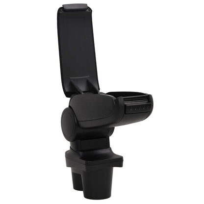 Car Armrest Black 13x36x(30-46) cm ABS