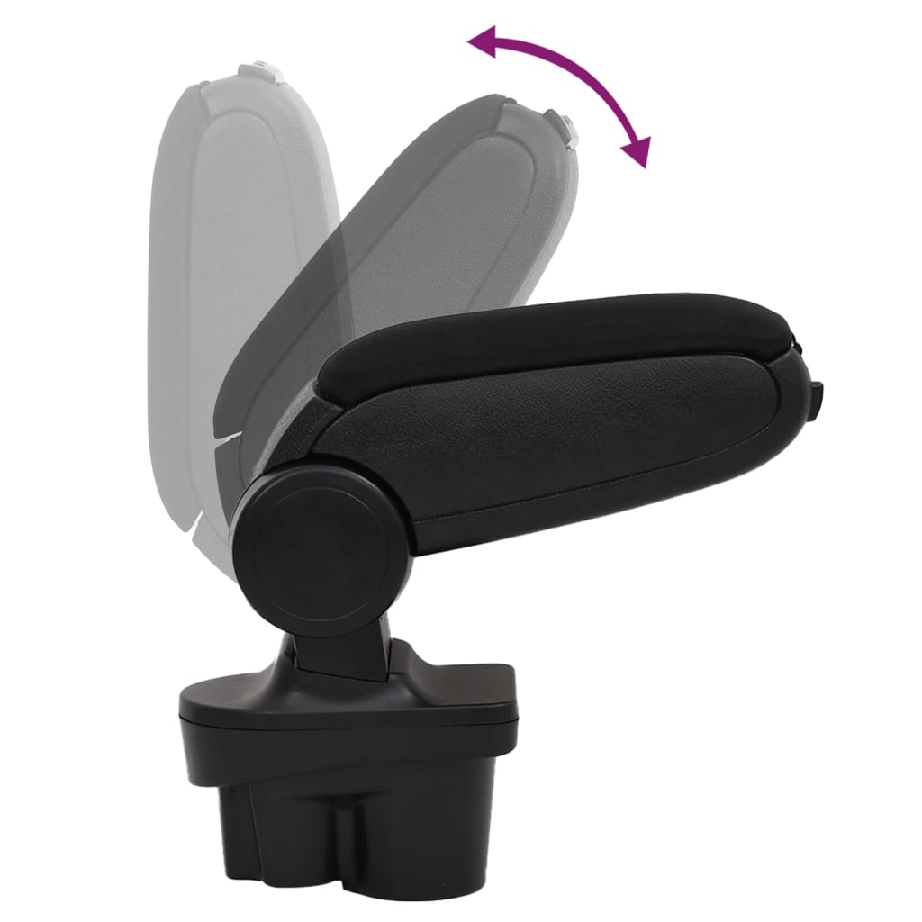 Car Armrest Black 13x36x(30-46) cm ABS