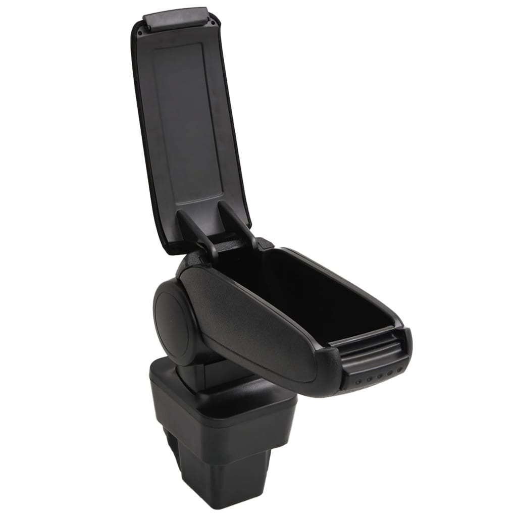Car Armrest Black 13x34x(33-46) cm ABS