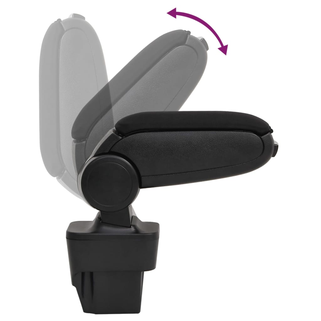 Car Armrest Black 13x34x(33-46) cm ABS