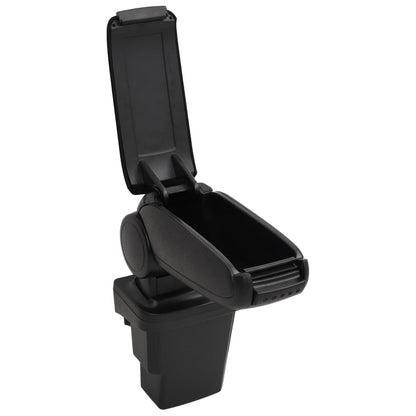 Car Armrest Black 17x32x(37-53) cm ABS