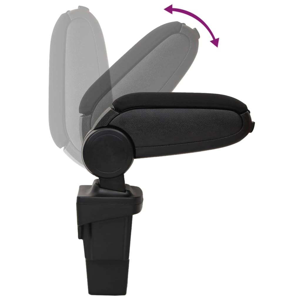 Car Armrest Black 17x32x(37-53) cm ABS