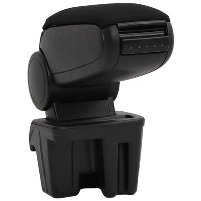 Car Armrest Black 15x31x(28-44) cm ABS