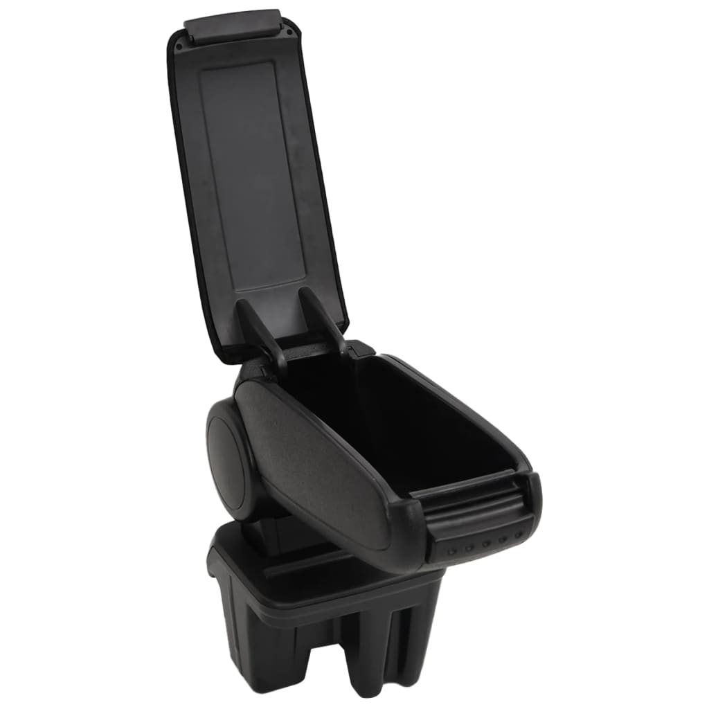 Car Armrest Black 15x31x(28-44) cm ABS