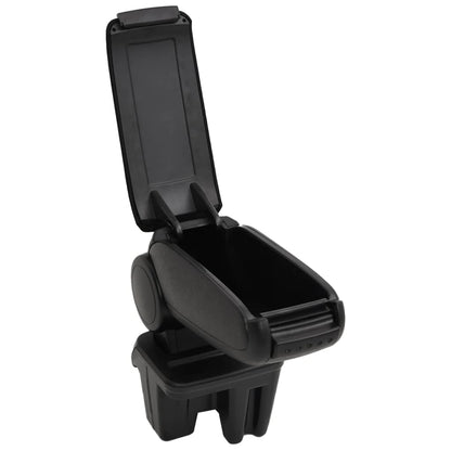 Car Armrest Black 15x31x(28-44) cm ABS