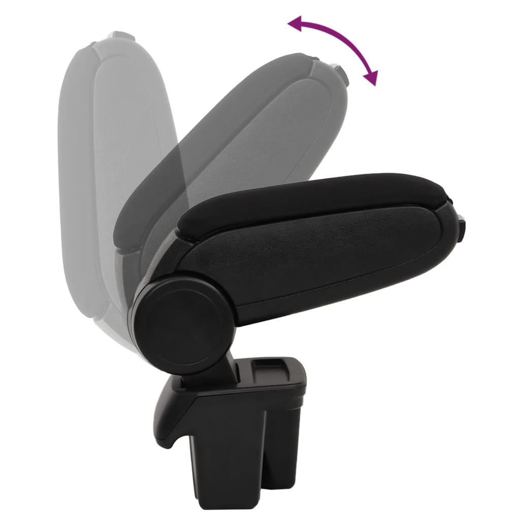 Car Armrest Black 15x31x(28-44) cm ABS