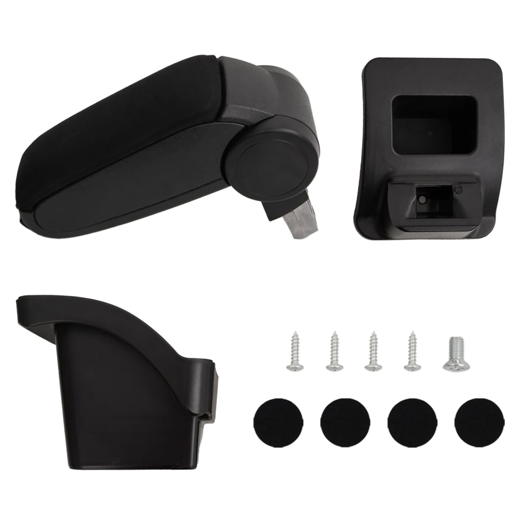 Car Armrest Black 16x30x(40-50) cm ABS
