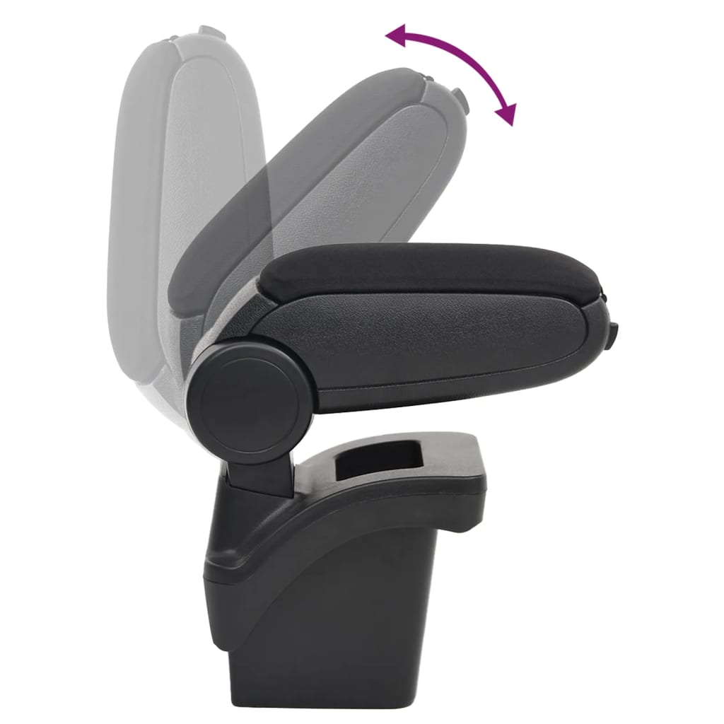 Car Armrest Black 16x30x(40-50) cm ABS