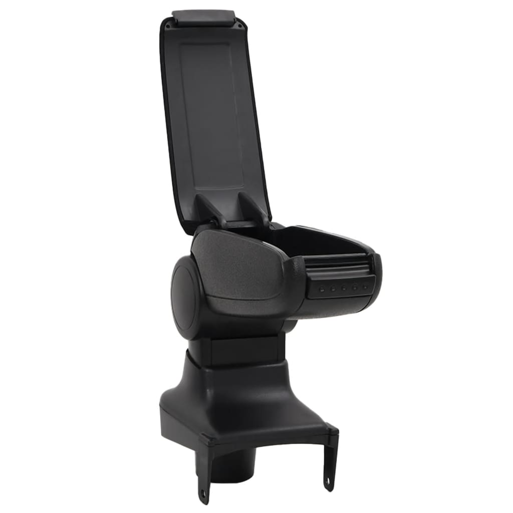Car Armrest Black 15x35x(30-47) cm ABS