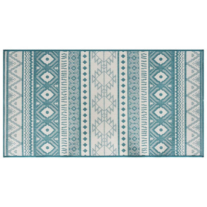 Outdoor Rug Aqua and White 80x150 cm Reversible Design