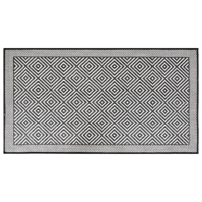 Outdoor Rug Grey and White 80x150 cm Reversible Design