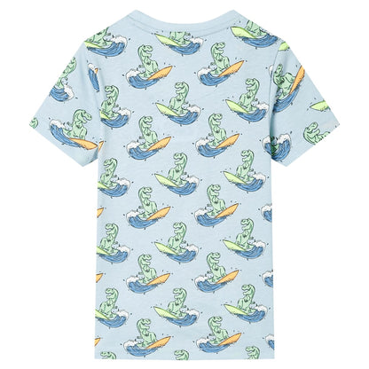 Kids' Pyjamas with Short Sleeves Light Blue 104