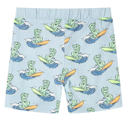 Kids' Pyjamas with Short Sleeves Light Blue 116