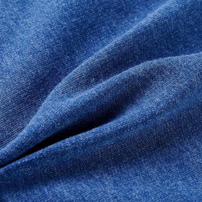 Kids' Hooded Sweatshirt with Zip Dark Blue Melange 92
