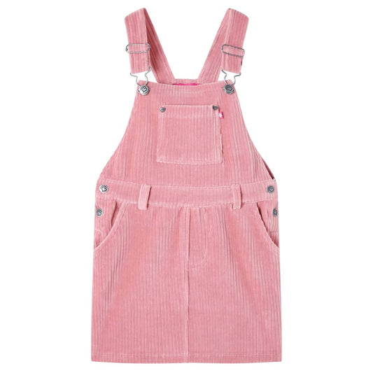 Kids' Overall Dress Corduroy Light Pink 116