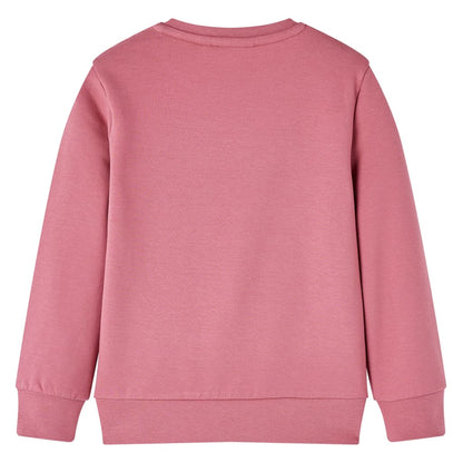Kids' Sweatshirt Velvet Patchwork Raspberry 128