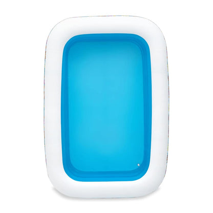Inflatable Kids Pool Blue 229x152x56 cm