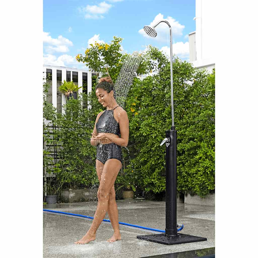 Solar Flow Outdoor Shower Black 8 L