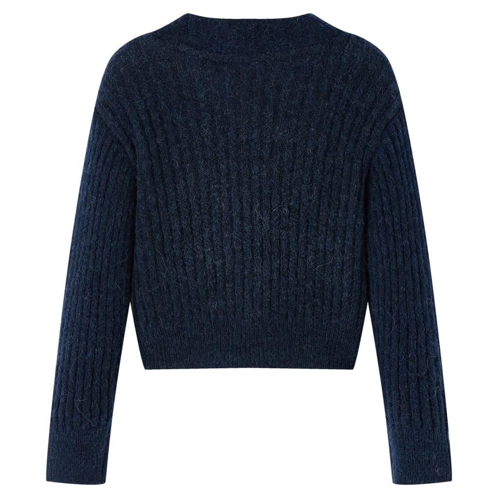 Kids' Cardigan Knitted Navy 128