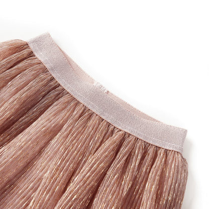 Kids' Skirt with Glitters Soft Pink 104