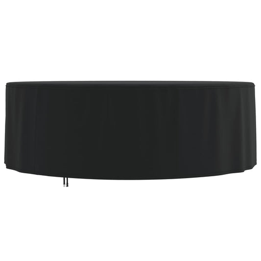 Garden Furniture Cover Round Black Ø 244x71 cm 420D Oxford