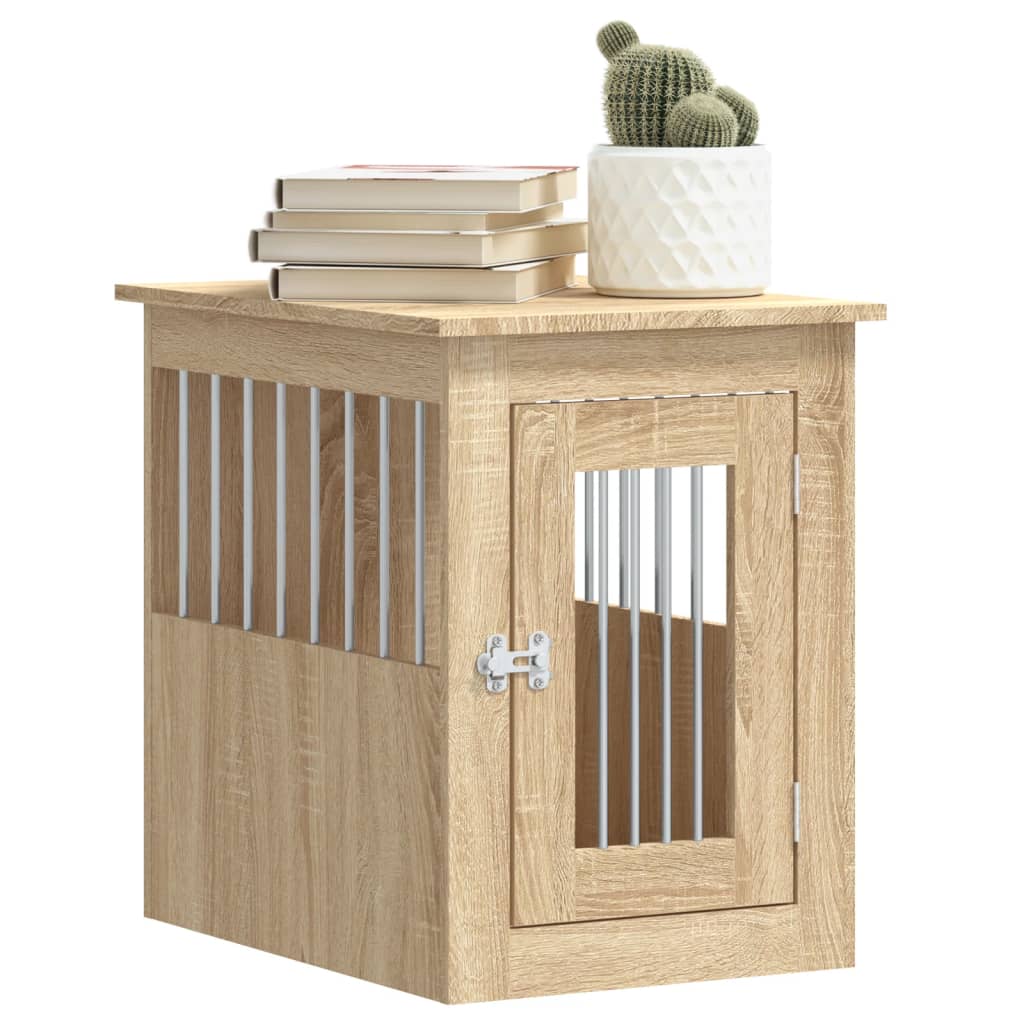 Dog Crate Furniture Sonoma Oak 45x62x59 cm Engineered Wood
