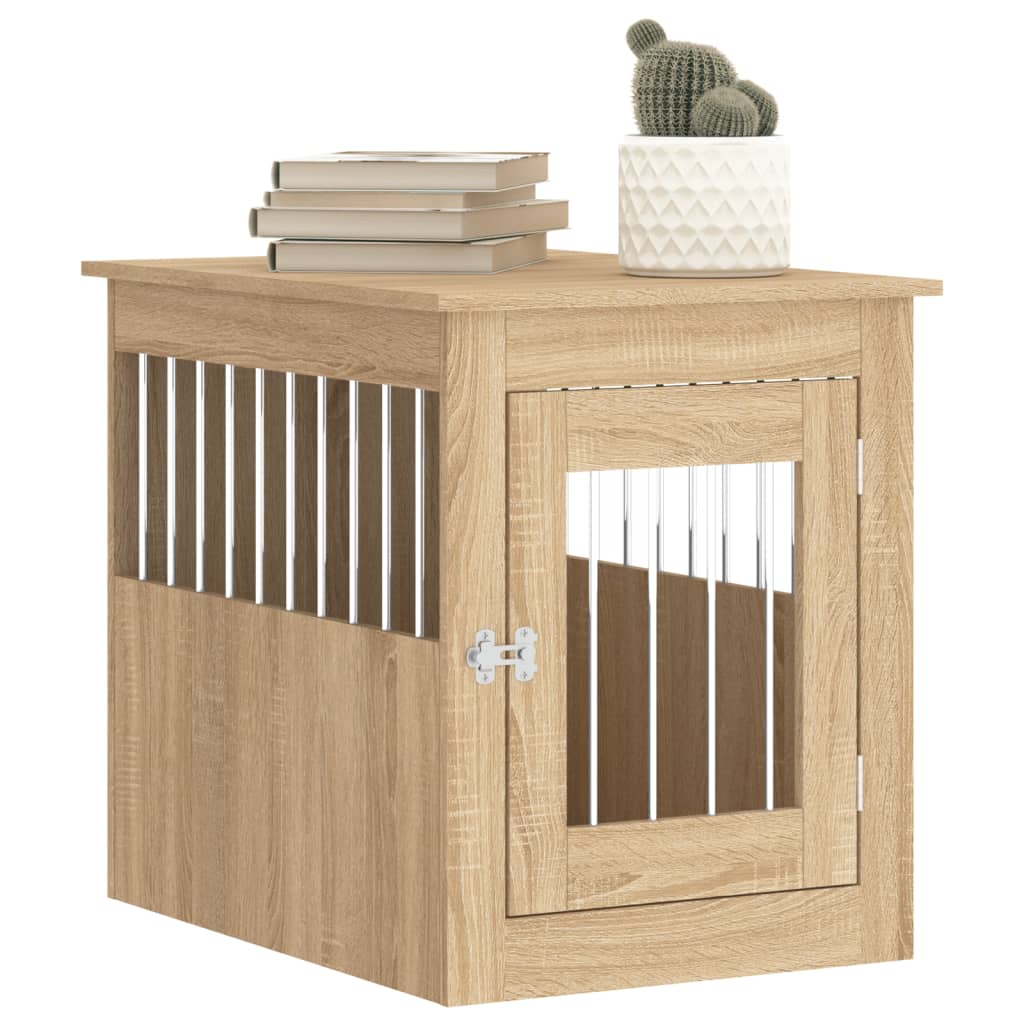 Dog Crate Furniture Sonoma Oak 55x75x65 cm Engineered Wood