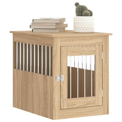 Dog Crate Furniture Sonoma Oak 55x75x65 cm Engineered Wood