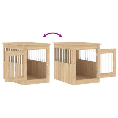 Dog Crate Furniture Sonoma Oak 55x75x65 cm Engineered Wood