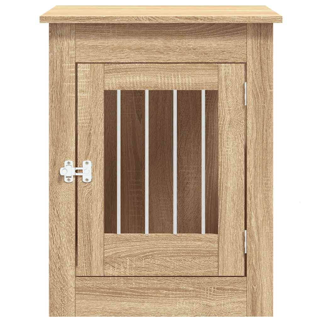 Dog Crate Furniture Sonoma Oak 55x80x68 cm Engineered Wood