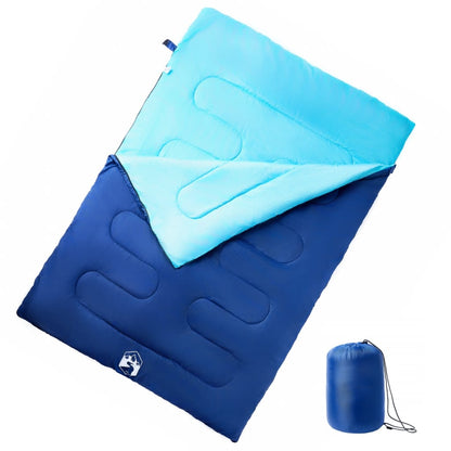 Double Sleeping Bag with Pillows for Adults Camping 3-4 Seasons