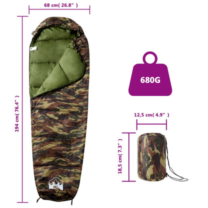 Mummy Sleeping Bag for Adults Camping 3 Seasons