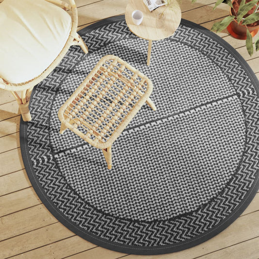Outdoor Carpet ARAKIL Grey Ø160 cm PP
