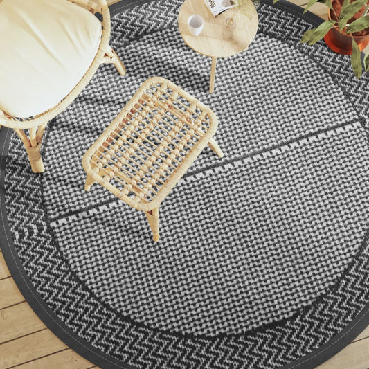 Outdoor Carpet ARAKIL Grey Ø200 cm PP