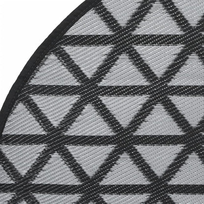 Outdoor Carpet ARAKIL Black Ø120 cm PP