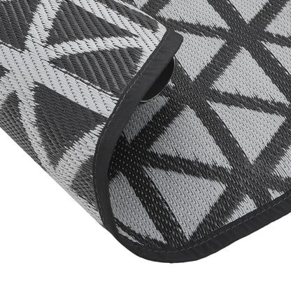 Outdoor Carpet ARAKIL Black Ø120 cm PP