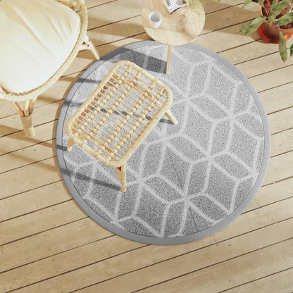 Outdoor Carpet ARAKIL Grey Ø120 cm PP