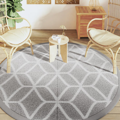 Outdoor Carpet ARAKIL Grey Ø200 cm PP