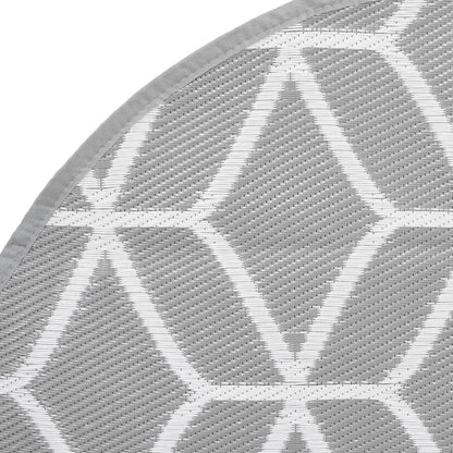 Outdoor Carpet ARAKIL Grey Ø200 cm PP