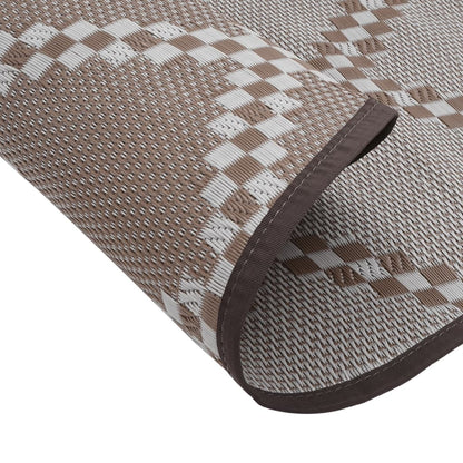 Outdoor Carpet ARAKIL Brown Ø120 cm PP
