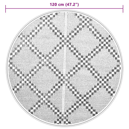 Outdoor Carpet ARAKIL Brown Ø120 cm PP