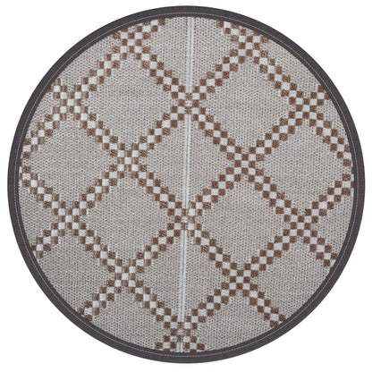 Outdoor Carpet ARAKIL Brown Ø160 cm PP