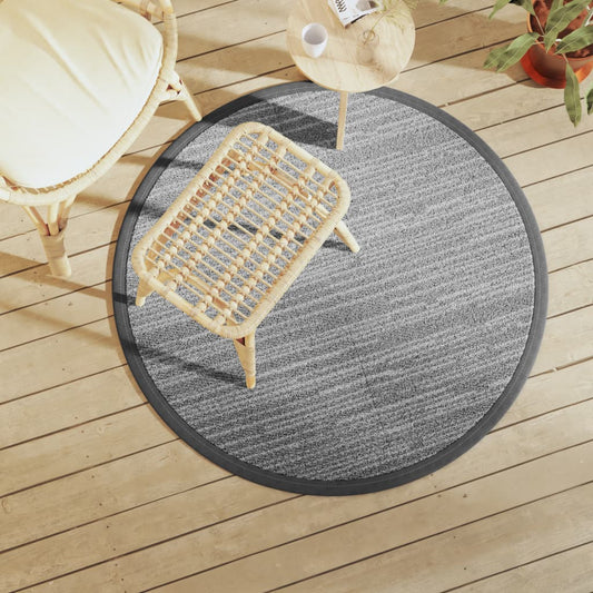 Outdoor Carpet ARAKIL Grey Ø120 cm PP