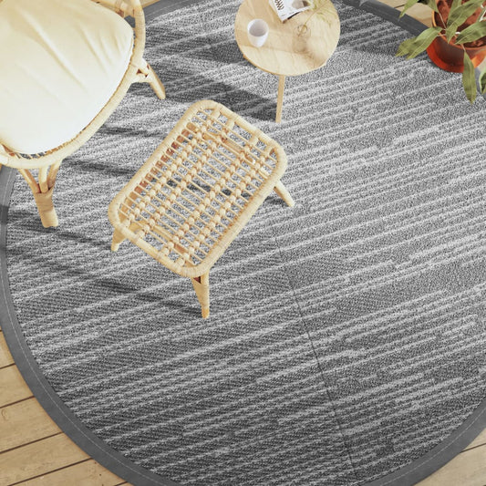 Outdoor Carpet ARAKIL Grey Ø200 cm PP
