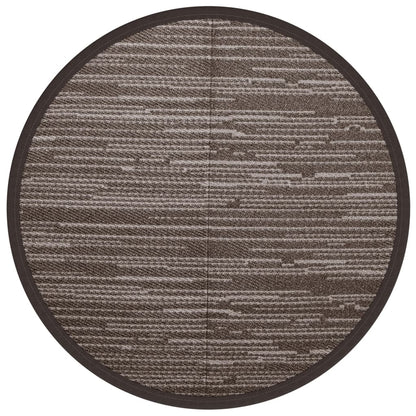 Outdoor Carpet ARAKIL Brown Ø120 cm PP