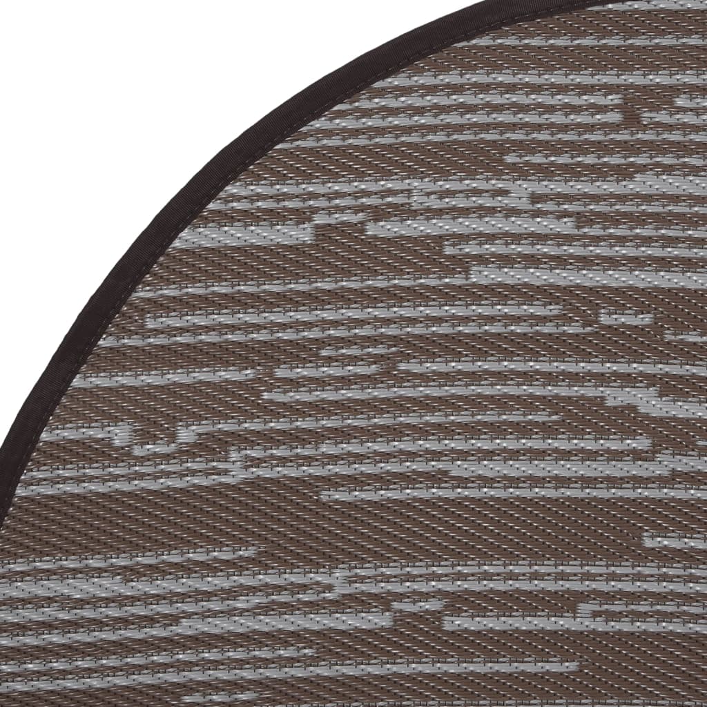 Outdoor Carpet ARAKIL Brown Ø120 cm PP