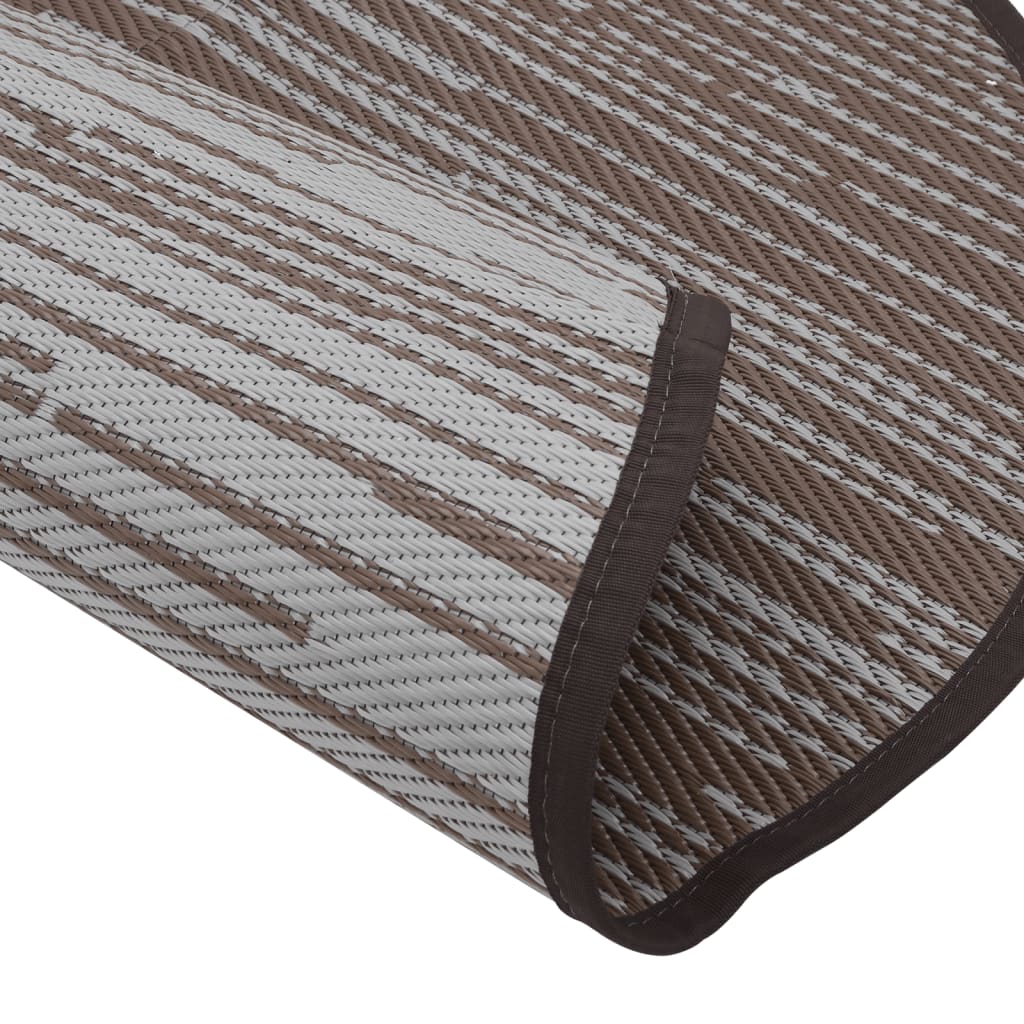 Outdoor Carpet ARAKIL Brown Ø120 cm PP