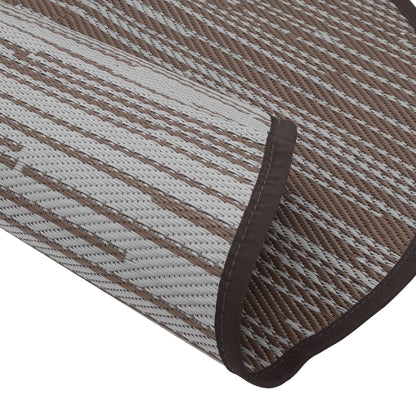 Outdoor Carpet ARAKIL Brown Ø120 cm PP